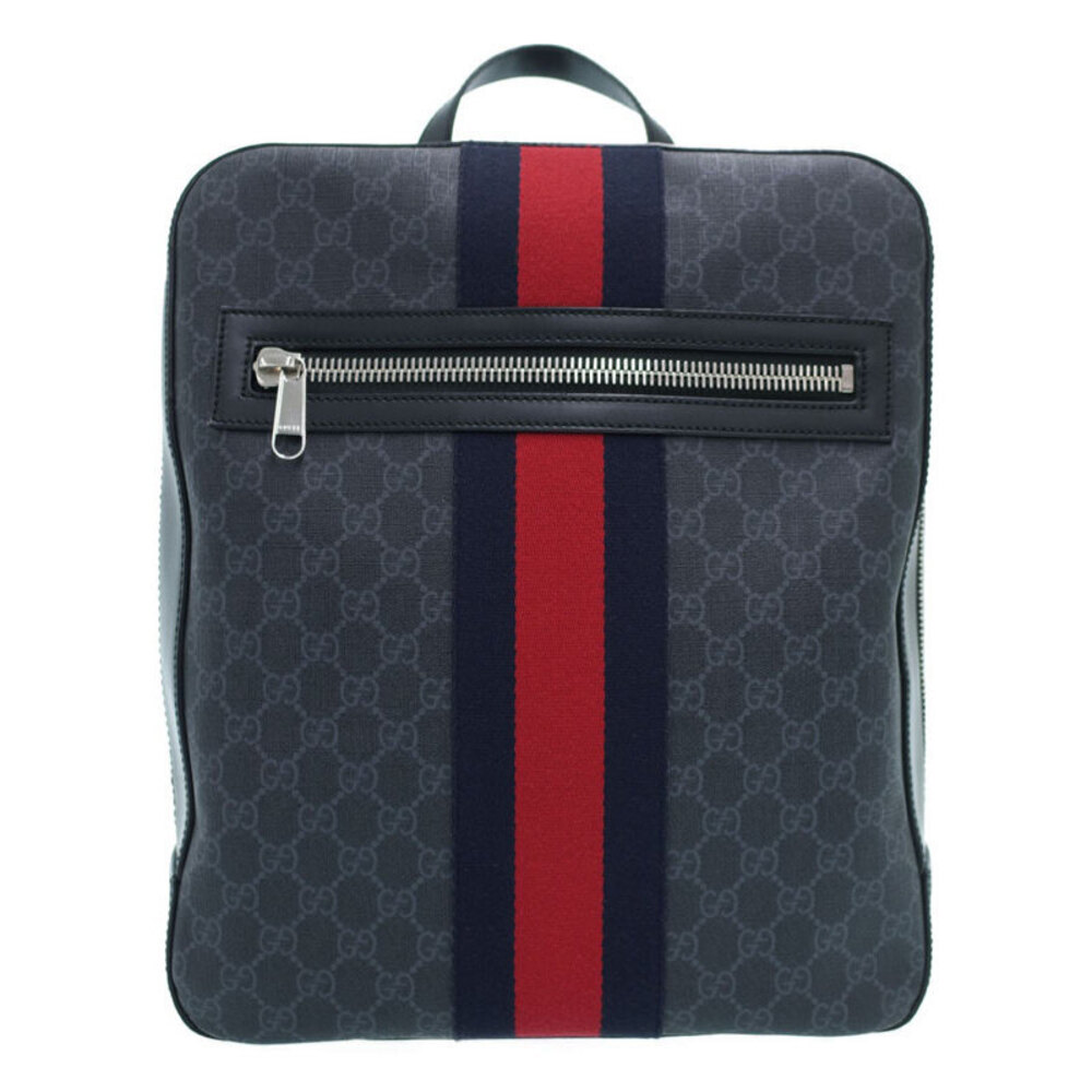 Gucci GG Backpack monogram Supreme black canvas - Picture 2 of 9